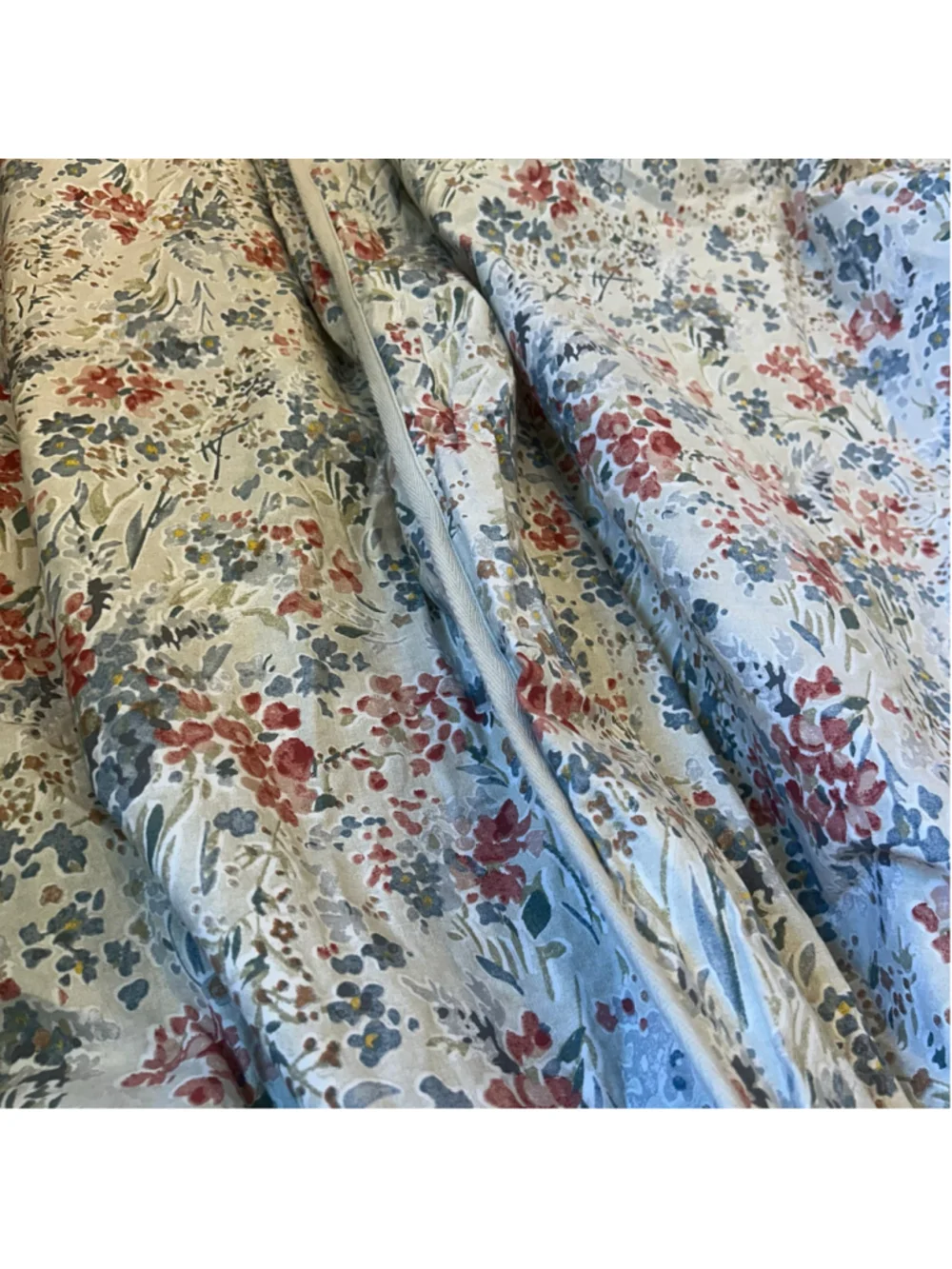 VTG Lauren Ralph Lauren Duvet Cover King Floral Country Farmhouse 90x102